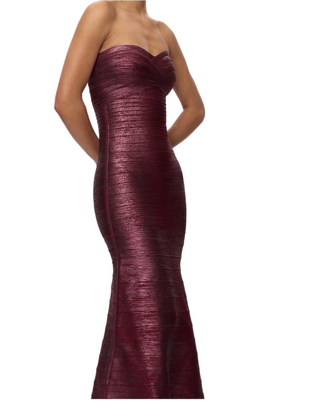 Metallic Herve Leger. NWT